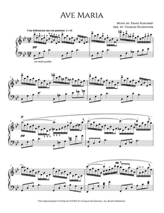 Ave Maria (Schubert/Szczepanek) - Sheet Music for Solo Piano