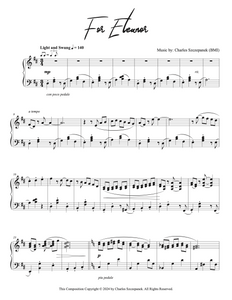 For Eleanor - Sheet Music for Solo Piano