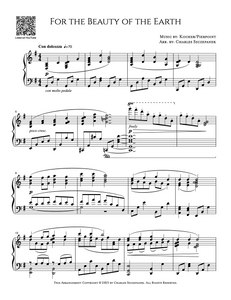 For the Beauty of the Earth - Sheet Music for Solo Piano