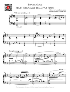Praise God from Whom All Blessings Flow (Doxology) - Sheet Music for Solo Piano