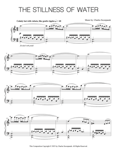 The Stillness of Water - Sheet Music for Solo Piano
