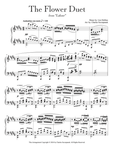"The Flower Duet" from Lakme - Sheet Music for Solo Piano