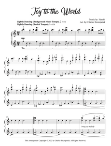 Joy to the World (2022) - Sheet Music for solo piano