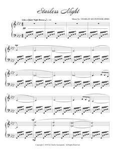 Starless Night-Sheet Music for solo piano