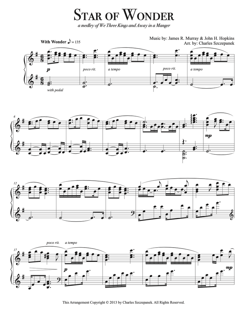 The Keeper Of The Stars sheet music for piano solo (PDF)